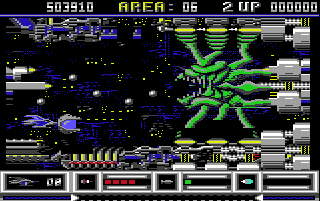Area 6: The monster is fasten on the ship and is firing with great ammo.