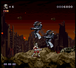 Take a gander at those lovely rendered graphics. Lighting, shadow, texture, it all mixes perfectly. The only minor detail is that RR walks in a straight line, while the backgrounds are very uneven. Doesn’t quite look right.