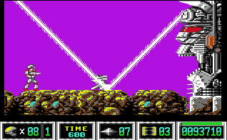 Level 1-2: Dieses Monster hat einen fiesen Laser und unzerst�rbare Miniroboter.